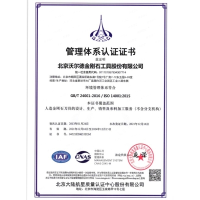 情形治理系统认证证书